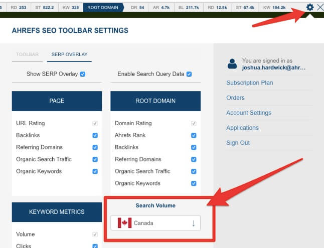 New Ahrefs SEO Toolbar