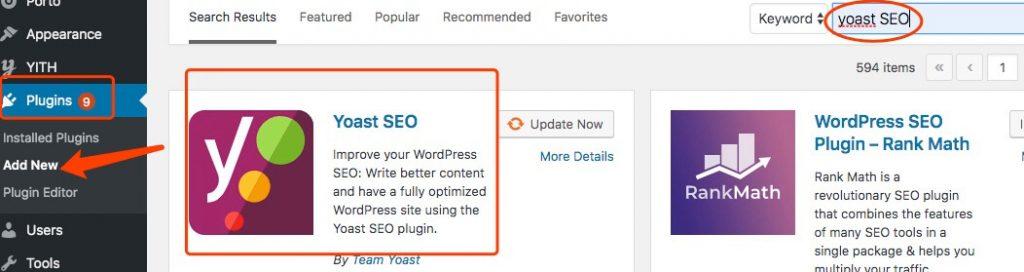 Wordpress的插件：Yoast SEO