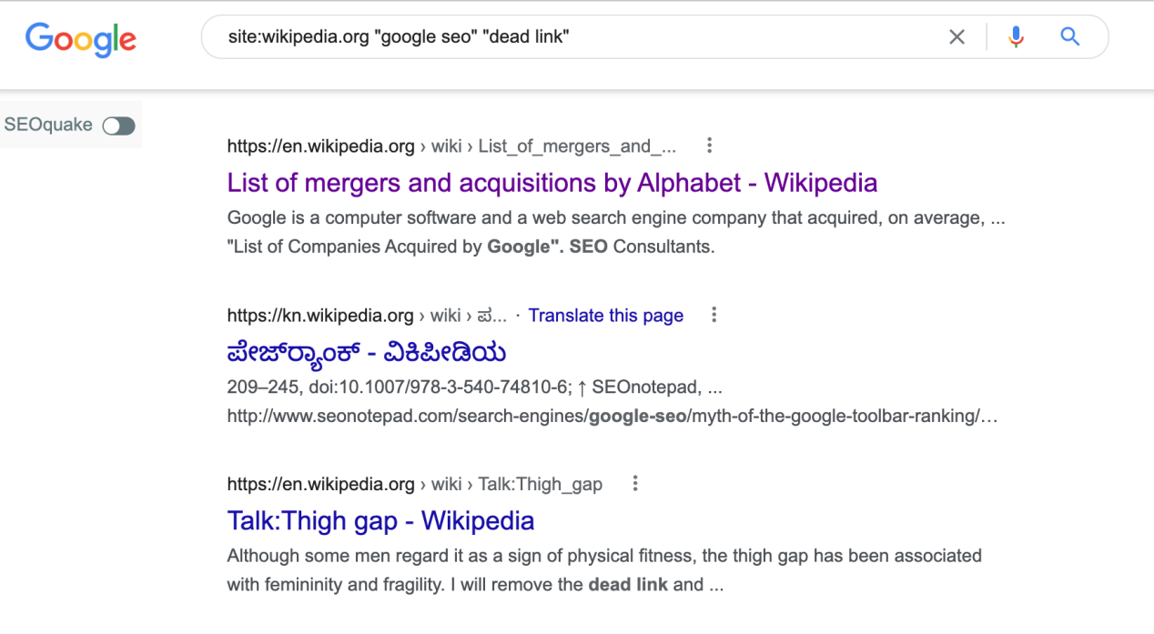 谷歌搜索指令site404