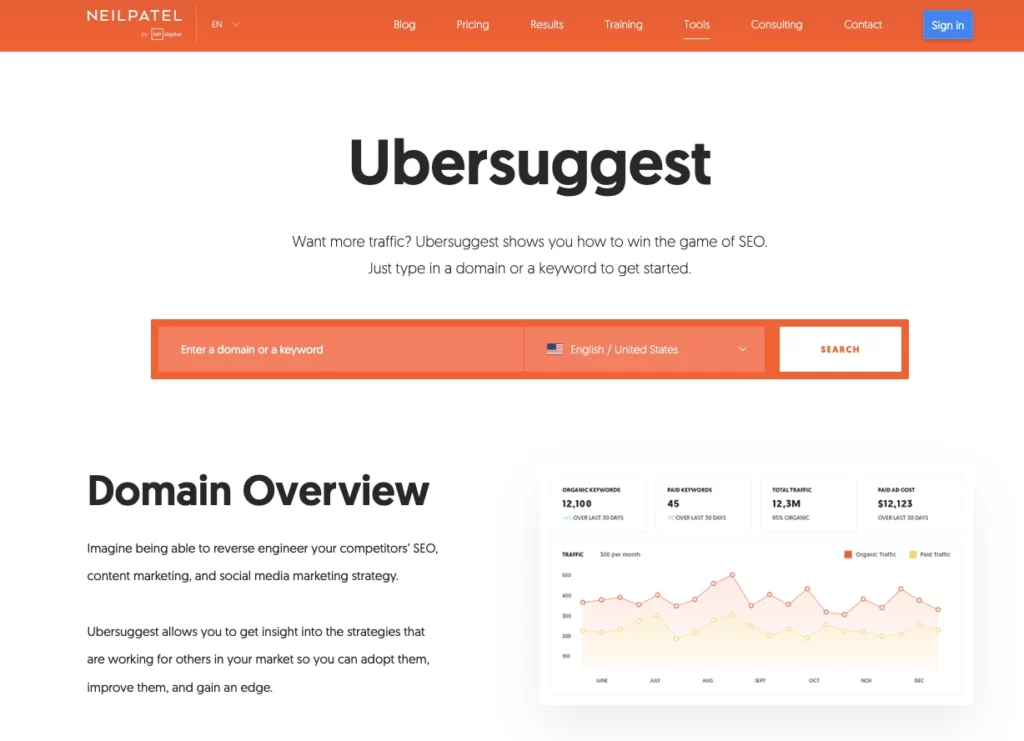 Ubersuggest