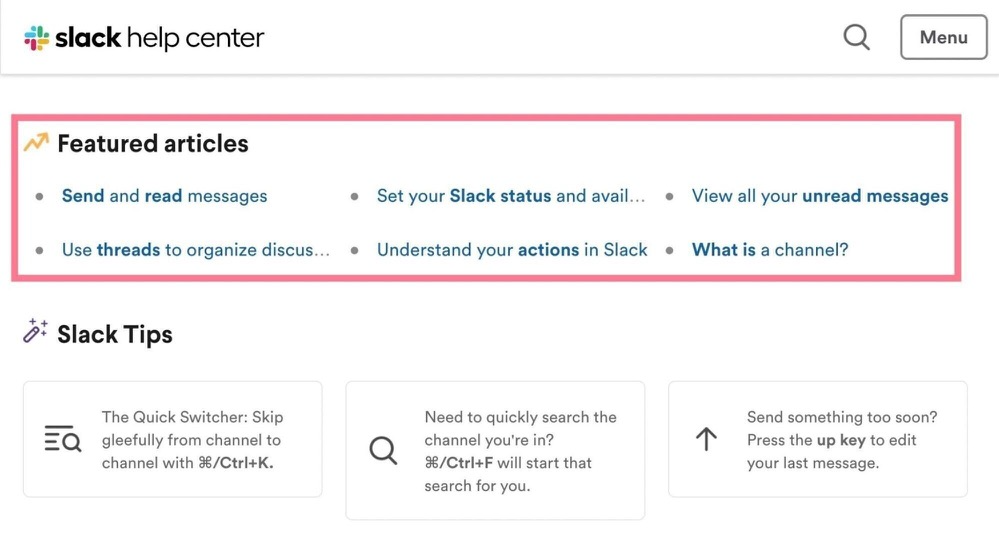 Slack的FAQ页面