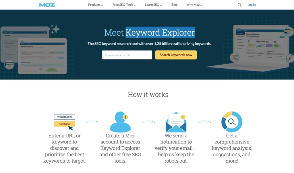 Moz关键词工具Keyword Explorer