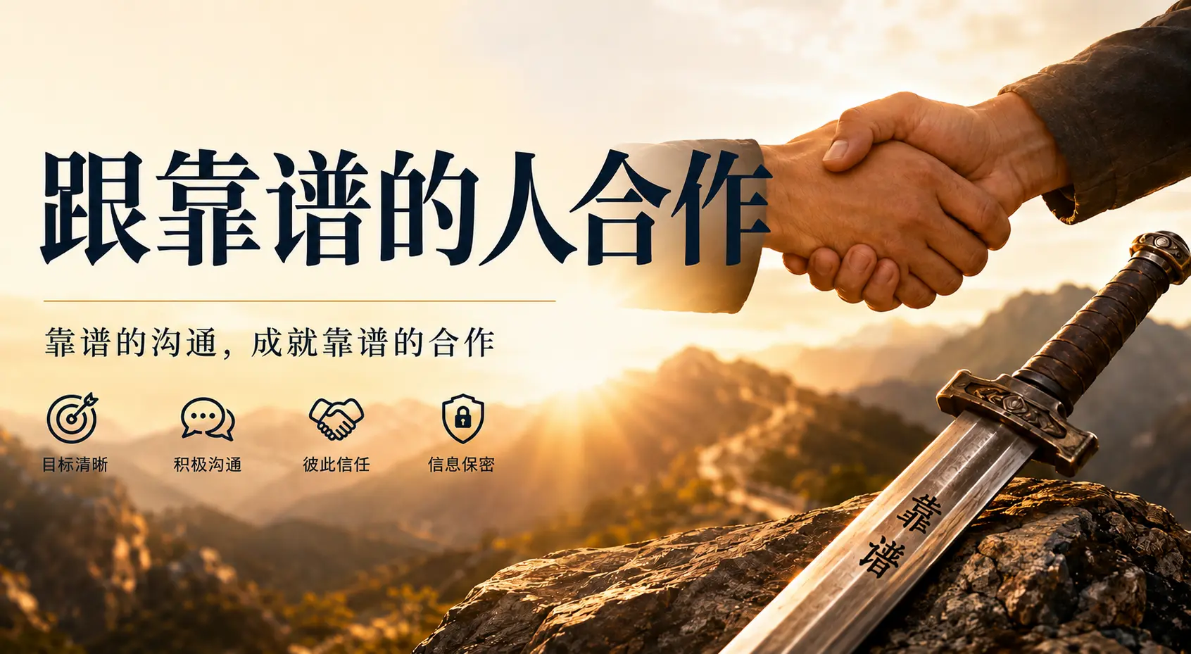 跟靠谱的人合作